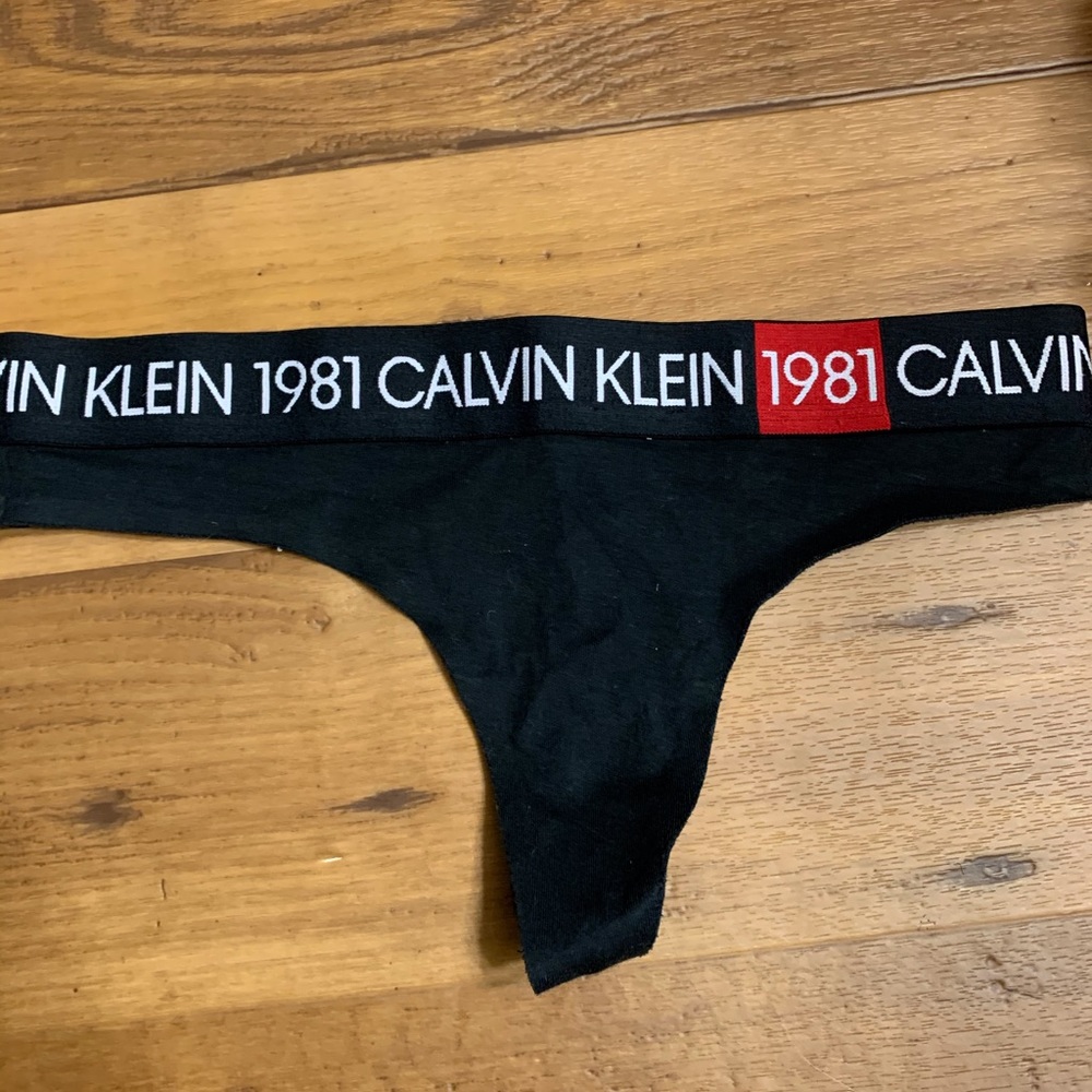 Calvin Klein Black Thong